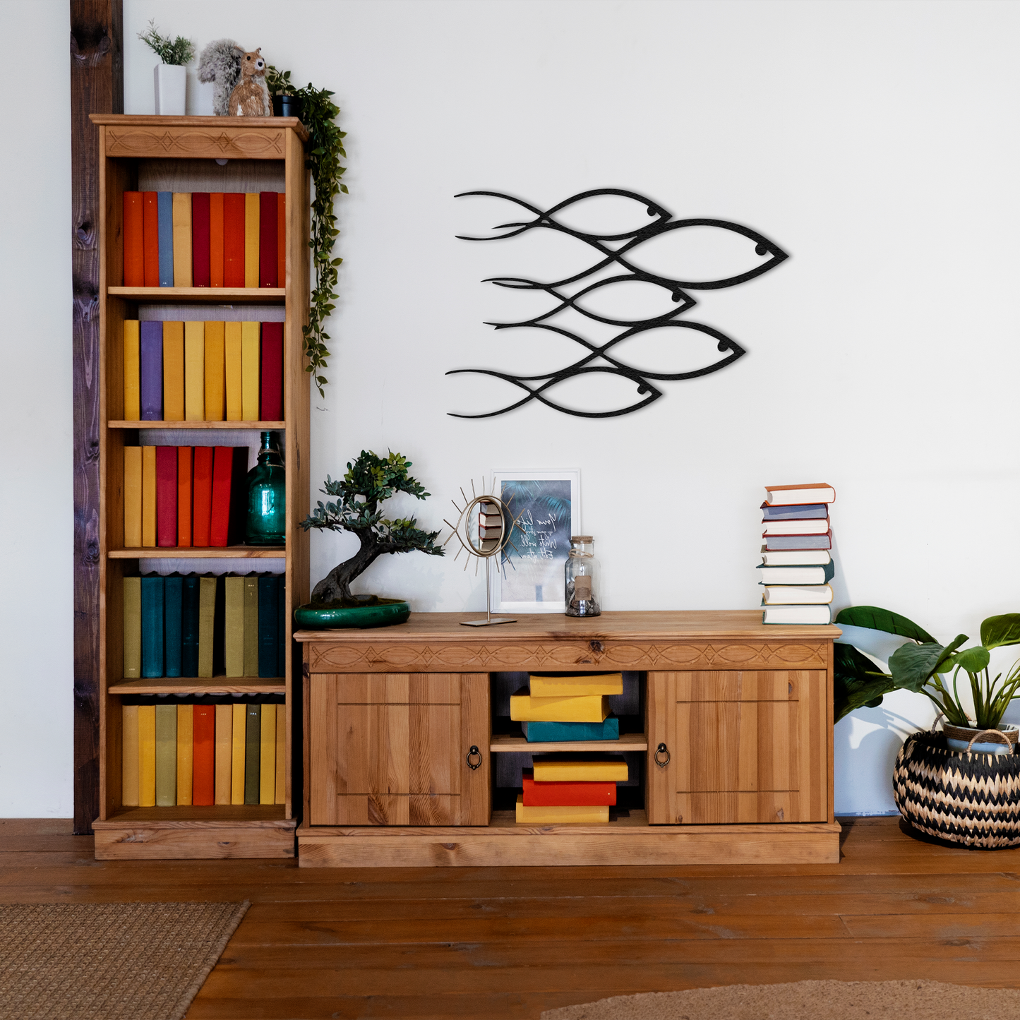Fish Metal Wall Art – Modern Ocean Inspired Home Decor