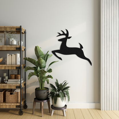 Deer Metal Wall Art – Rustic Woodland Inspired Home Decor