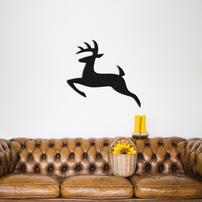 Deer Metal Wall Art – Rustic Woodland Inspired Home Decor