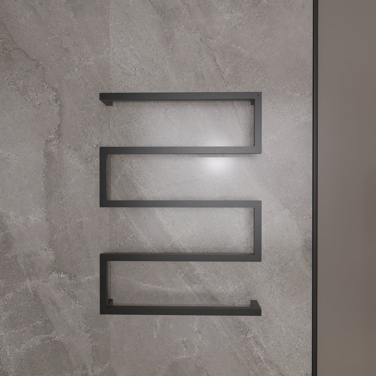 Modern Geometric Metal Towel Rack