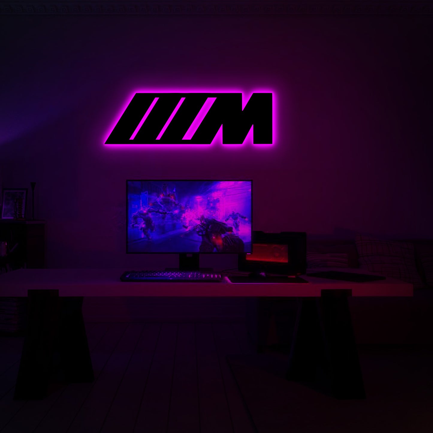 M Power Metal Wall Decor