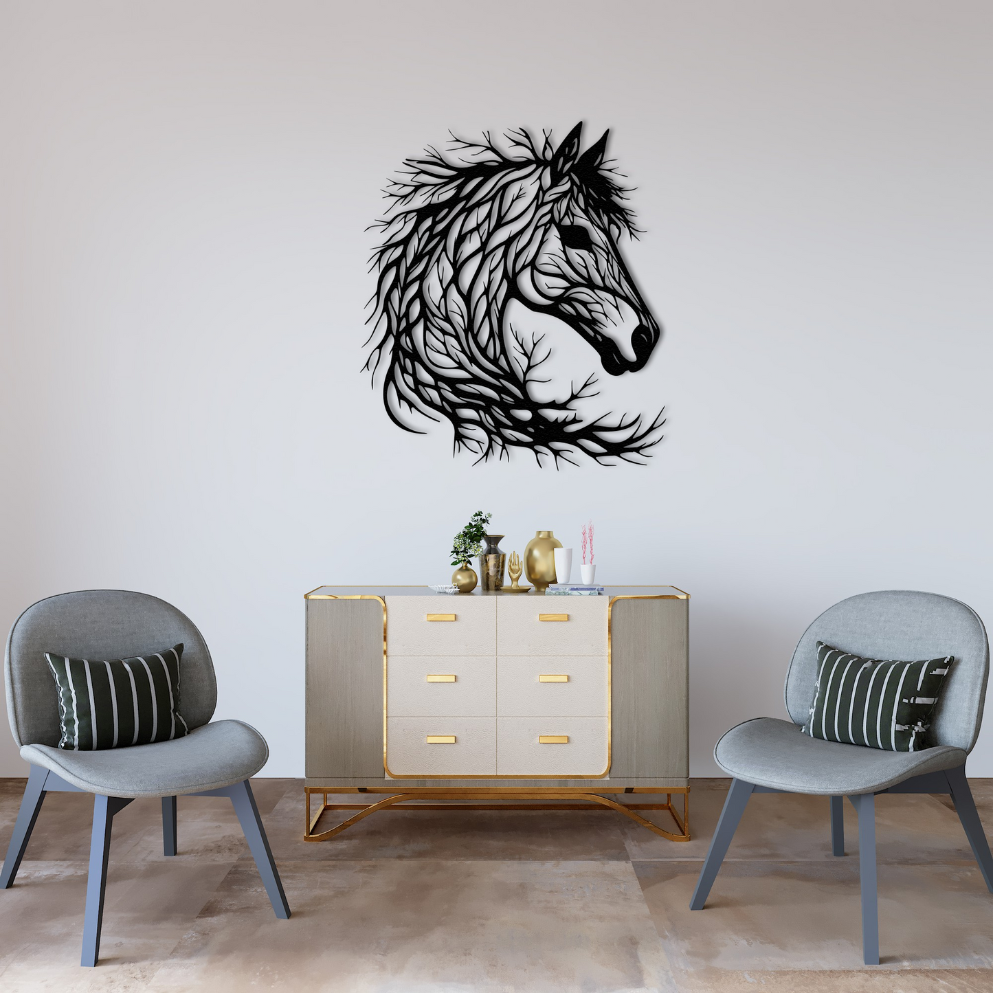 🐎 Wild Horse Metal Wall Art