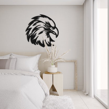 Eagle Head Metal Wall Art – Modern Animal Home Decoration