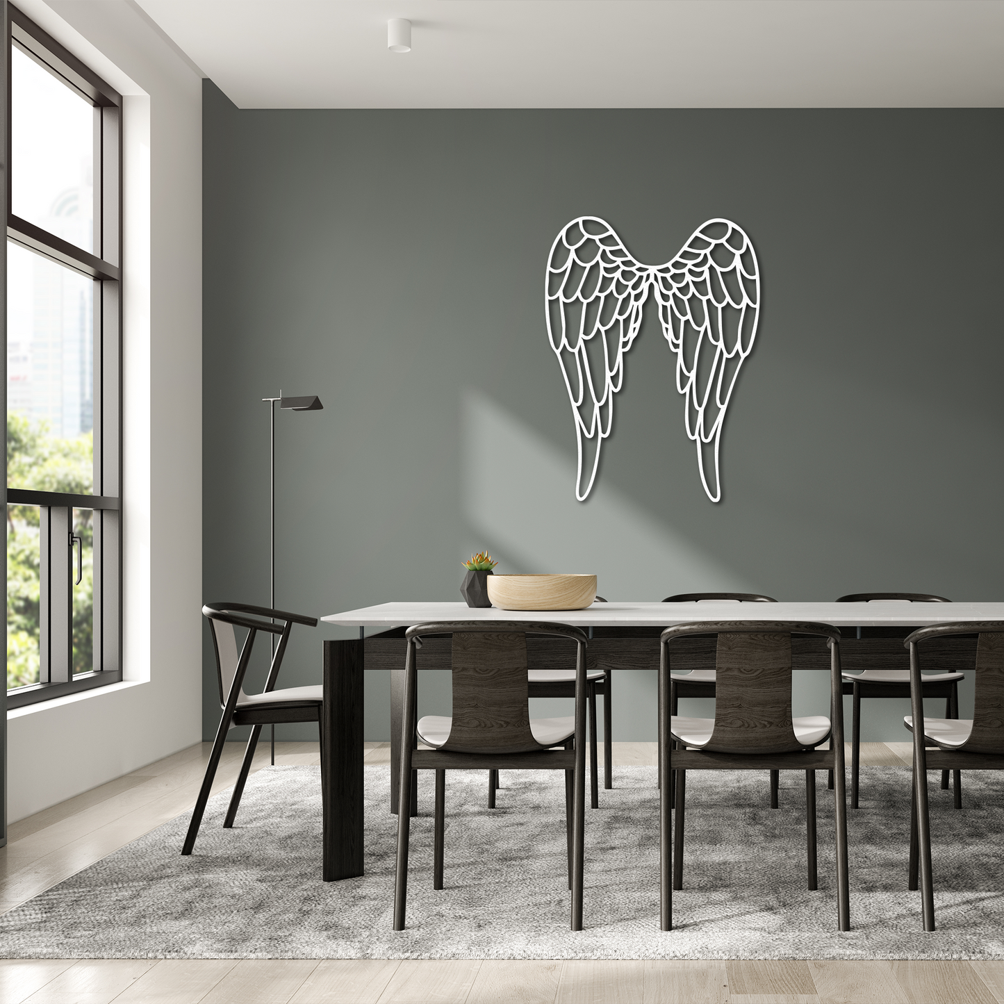 Angel Wings Metal Wall Art – Spiritual and Modern Home Decor
