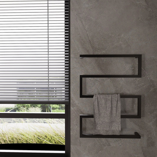 Modern Geometric Metal Towel Rack