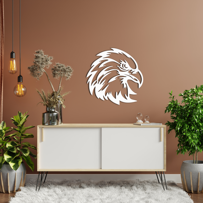 Eagle Head Metal Wall Art – Modern Animal Home Decoration