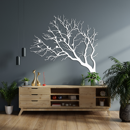 🌿 Birds on Branch Metal Wall Art