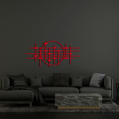 Modern Luxury Metal Wall Decor, Mid Century Wall Art, Abstract Metal Wall Sculpture, Above Bed Decor, Living Room Decor, Geometric Wall Art