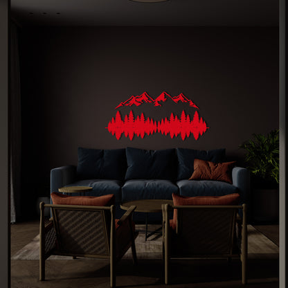 Mountain Modern Wall Decor, Mountain Metal Wall Decor, Mountain, Mountain Metal Wall Art, Living Room Decor, Outdoor Wall Art, Wall Sign Art