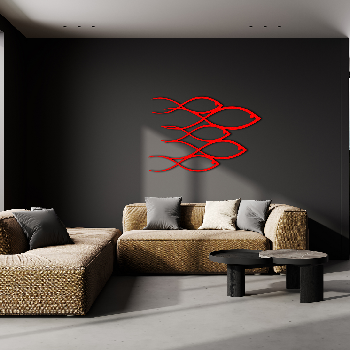 Fish Metal Wall Art – Modern Ocean Inspired Home Decor