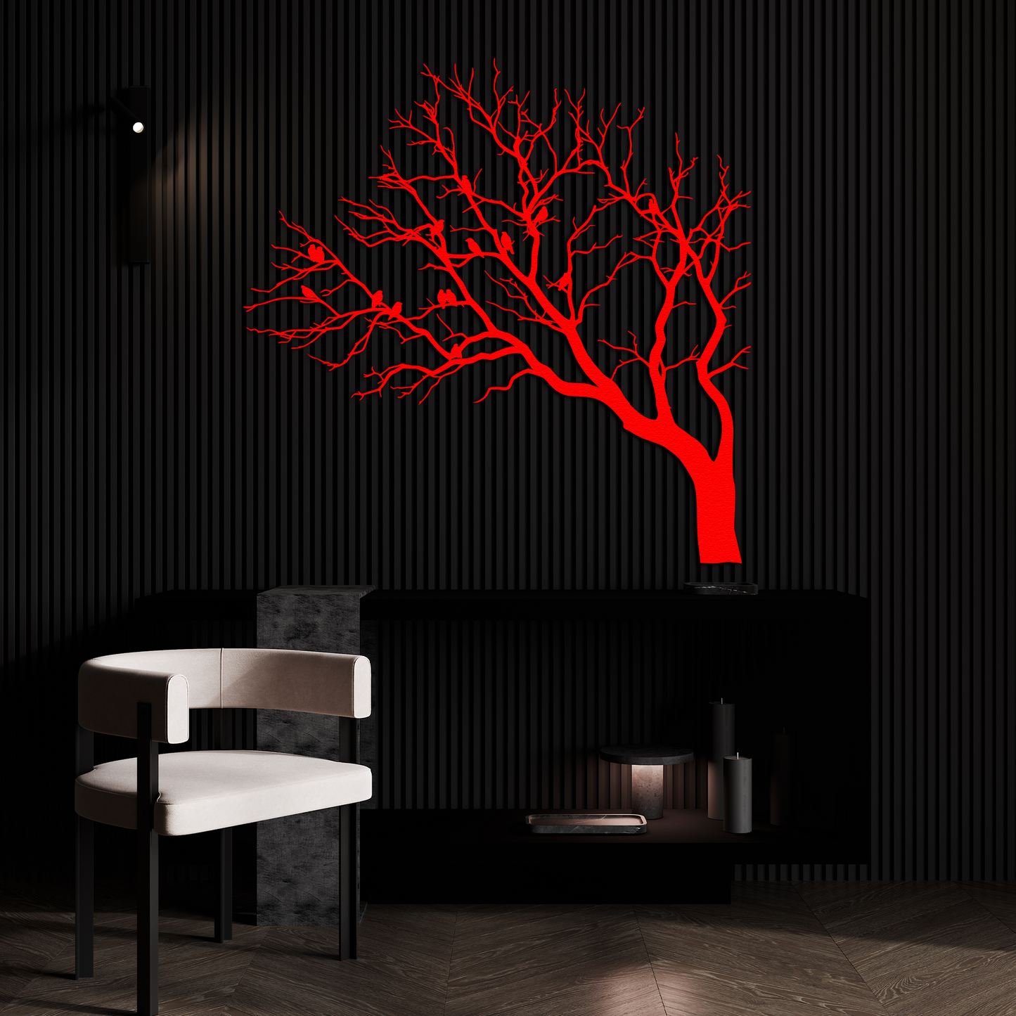 🌿 Birds on Branch Metal Wall Art