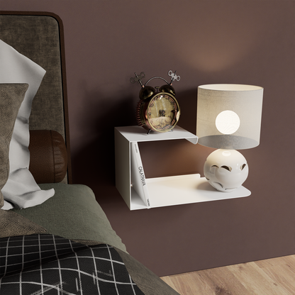 Minimalist Metal Wall Shelf – L Shape Design