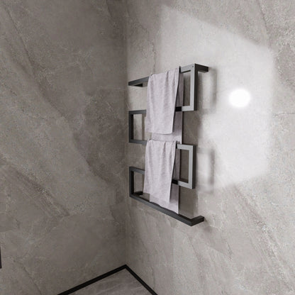 Modern Geometric Metal Towel Rack