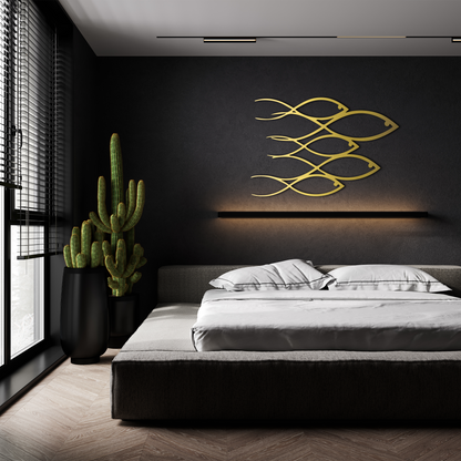 Fish Metal Wall Art – Modern Ocean Inspired Home Decor