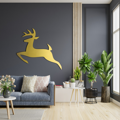 Deer Metal Wall Art – Rustic Woodland Inspired Home Decor