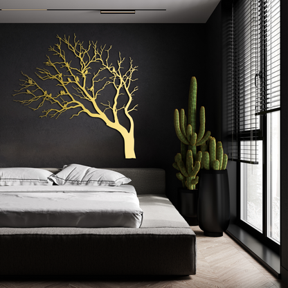 🌿 Birds on Branch Metal Wall Art