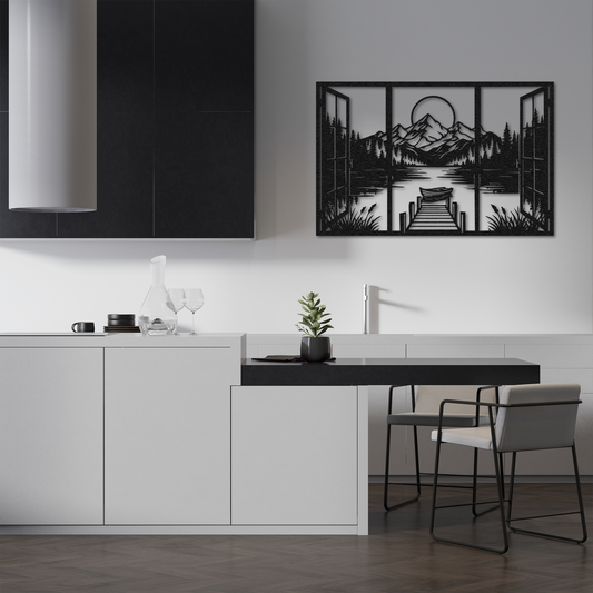 Scandinavian Style Metal Wall Art