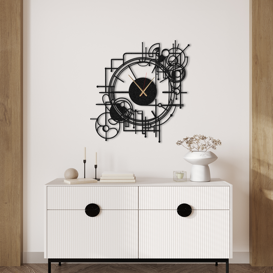 Mechanic Metal Wall Clock