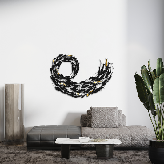 shoal of fish Metal Wall Decor