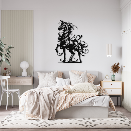 Elegant Horse Metal Wall Art