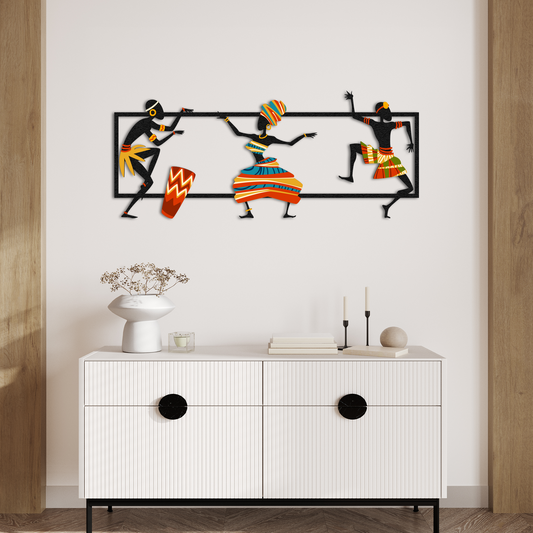 Tribal African Metal Wall Decor