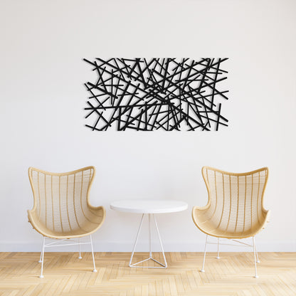 Modern Luxury Metal Wall Decor, Mid Century Wall Art, Abstract Metal Wall Sculpture, Above Bed Decor, Living Room Decor, Geometric Wall Art