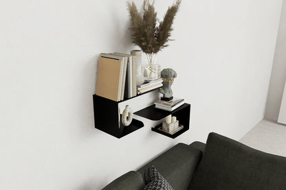 Minimalist Metal Wall Shelf – L Shape Design
